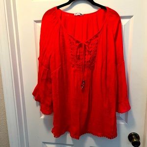 Westport hot pink blouse, 1X